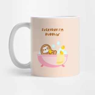 Everyday I’m Bubbling Bubble Bath Sloth Mug